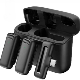 DK11 Dual Wireless Microphone with Charging Case For Type-C