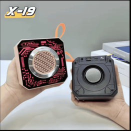 X-19 Wireless Speaker – Colorful Light Mini Smart Portable Speaker with BT/TF/FM/USB/AUX Support